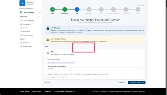 Confirm Agreement
