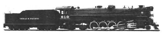  Texas & Pacific #610 Lima Superpower Steam Locomotive