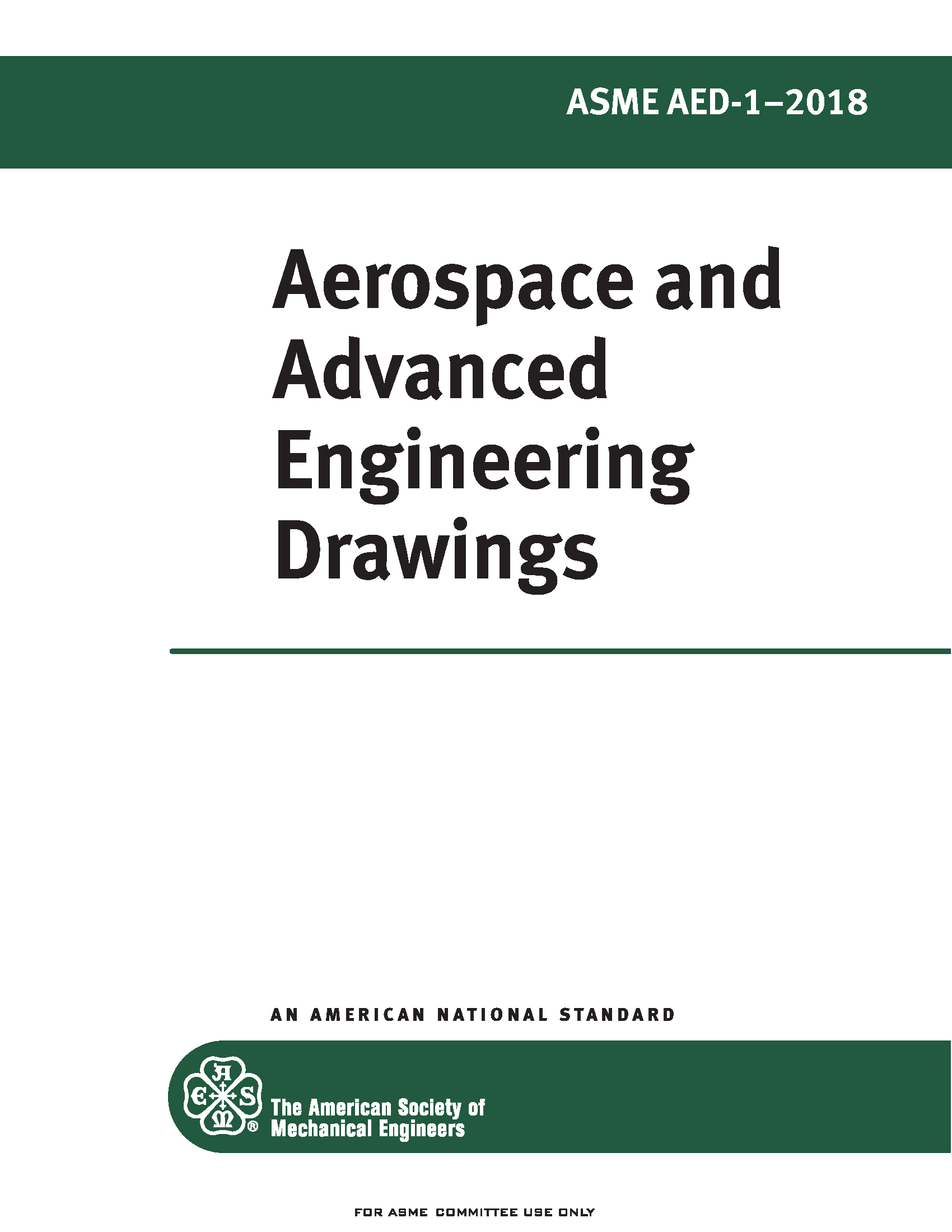 ASME AED-1 2018 Aerospace and Advanced Engineering Drawings Standard